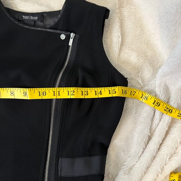 White House/Black Market Black Sleeveless Zippered Dress - Picture 10 of 10